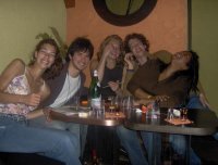 Relaxing with friends in Italy