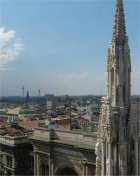 Milan view on a sunny day