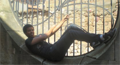 Student enjoying a siesta in Salamanca