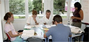 French language school class in Biarritz French language school class in Biarritz