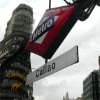 Metro stop in Madrid Metro stop in Madrid