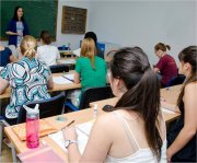 Spanish language school students in Madrid