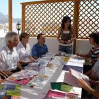 Spanish lessons in Nerja, on the roof terrace