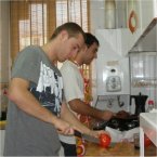 Students in shared apartment