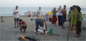 Granada students trip to the beach