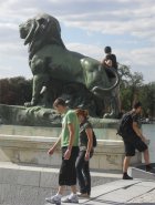 Spanish A-level students in Retiro Park Spanish A-level students in Retiro Park