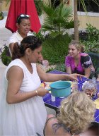 Mexican cookery lessons outside Mexican cookery lesson outside