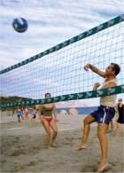 Volley ball on the beach in Nerja Volley ball on the beach in Nerja