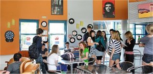Teenagers in the French language school Teenagers in the French language school