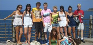 French summer course students in Biarritz French summer course students in Biarritz
