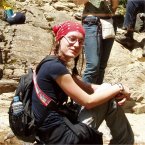 Spanish language students trekking