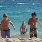 French language students enjoying the beach in Cannes French language students enjoying the beach in Cannes