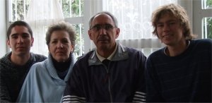 Jack with his host family