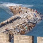 Fishing in Rabat, Morocco