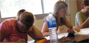 Studying in French lessons