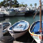 View of the harbour in Hyeres