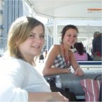 Kerri on the Tourist Train in Montpellier Kerri on the Tourist Train in Montpellier