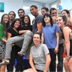 Spanish language students in Madrid school